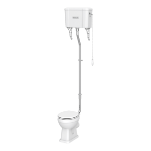 Trafalgar High Level Toilet (Chrome) Excludes Seat