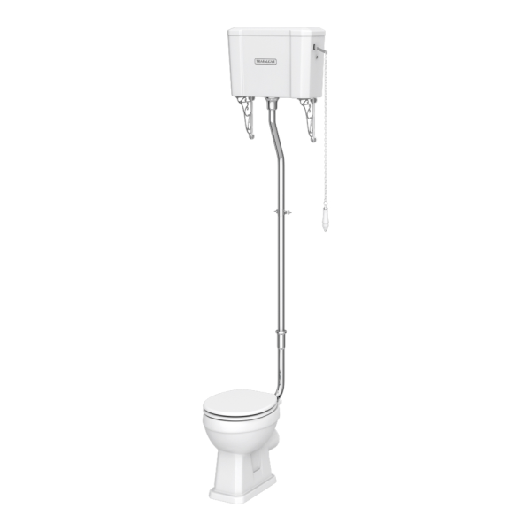 Trafalgar High Level Toilet (Chrome) Excludes Seat