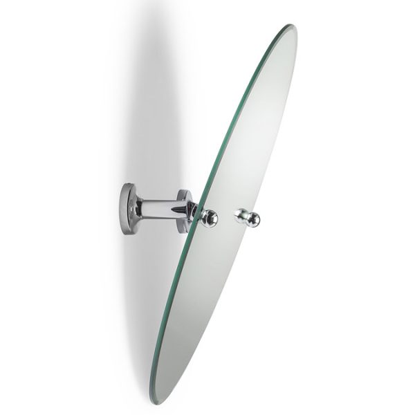 Croydex Worcester Flexi Fix Oval Tilt Mirror   Chrome - Image 5
