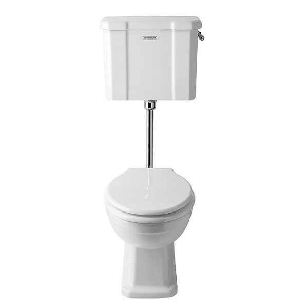 Trafalgar Low Level Toilet   Excludes Seat   Chrome - Image 3