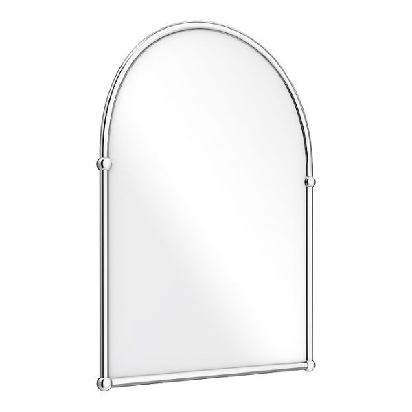 Chatsworth Traditional 673 x 490mm Arched Mirror   Chrome - Image 2