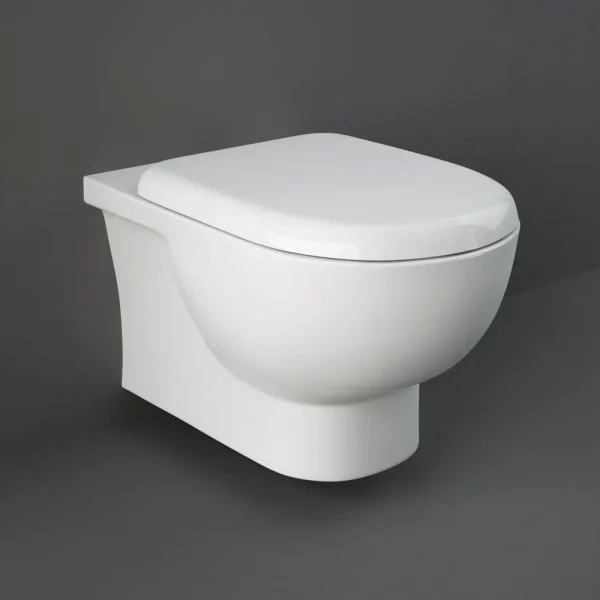 RAK Tonique Wall Hung Rimless Pan + Quick Release Soft Close Seat