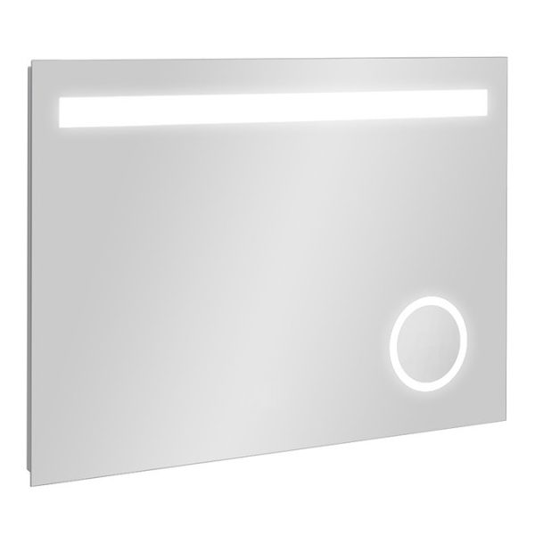 Toronto 700x500mm LED Mirror with Magnifier, Anti Fog Demist & Shaving Socket - Image 5