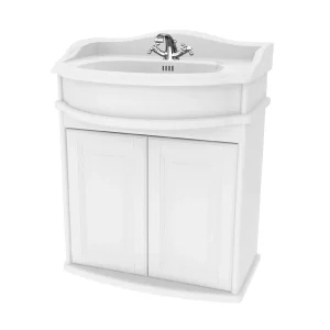 Miller   Traditional 1903 65 Wall Hung Two Door Vanity Unit with Ceramic Basin