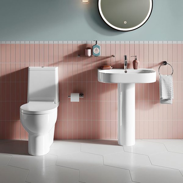Britton Bathrooms Trim Close Coupled Toilet + Soft Close Seat - Image 2
