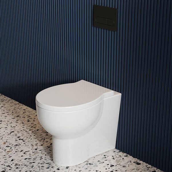 Britton Bathrooms Trim Back to Wall Pan + Soft Close Seat - Image 2