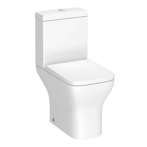 Toreno Square Rimless Close Coupled Toilet + Soft Close Seat - Image 3