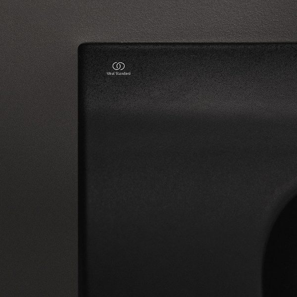 Ideal Standard Tesi Silk Black 800mm 2 Drawer Wall Hung Vanity Unit - Image 2