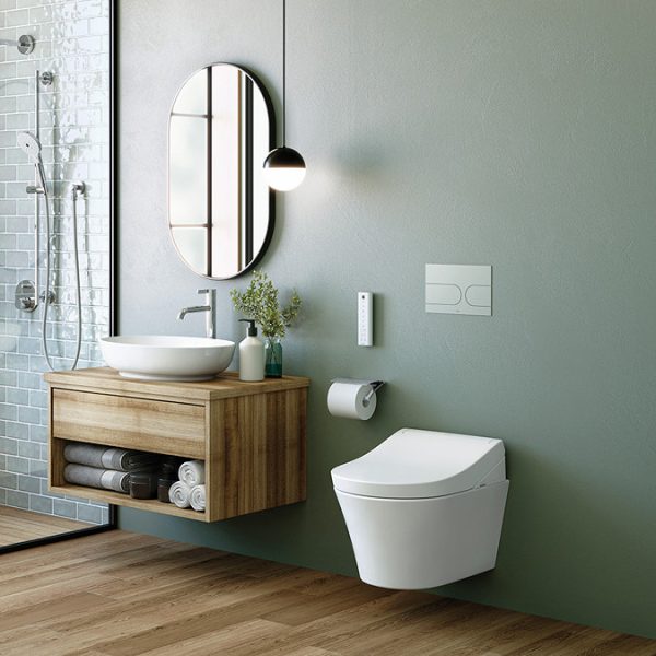 Toto Washlet RG Lite Rimless Wall Hung Shower Toilet & Remote Control - Image 4