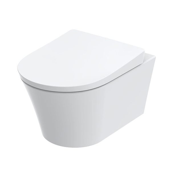 Toto GP Rimless Wall Hung Toilet + Soft Close Seat - Image 3