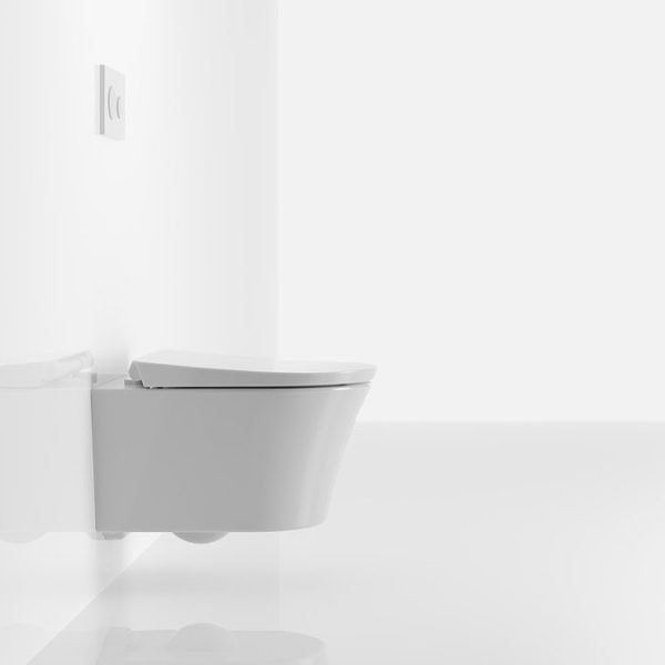 Toto GP Rimless Wall Hung Toilet + Soft Close Seat - Image 4