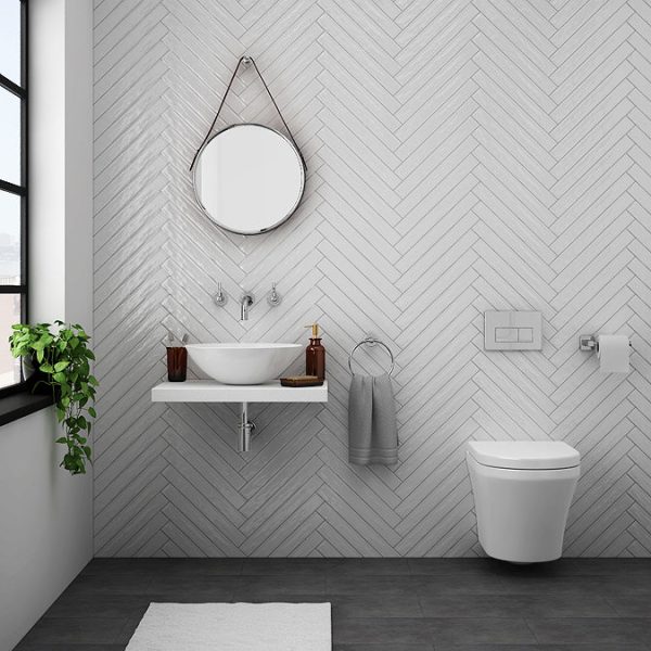 Toronto Modern Round Wall Hung Toilet + Soft Close Seat - Image 5