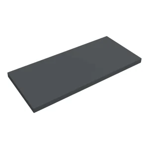 Venice Floating Basin Shelf (Gloss Grey   1000mm Wide)