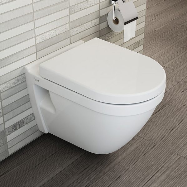 VitrA S50 Wall Hung Toilet + Soft Close Seat - Image 7