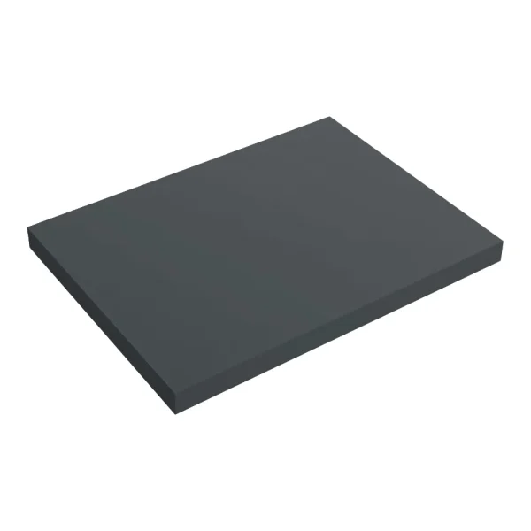 Venice Floating Basin Shelf (Gloss Grey   600mm Wide)