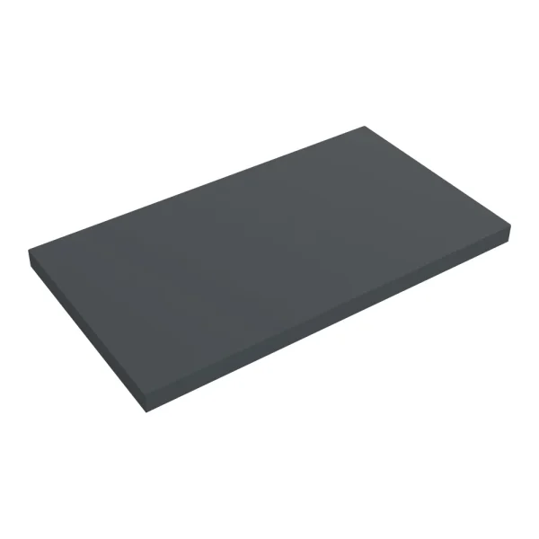 Venice Floating Basin Shelf (Gloss Grey   800mm Wide)