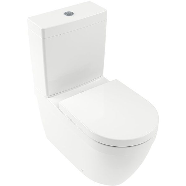 Villeroy and Boch Architectura Rimless Close Coupled Toilet (Bottom Entry Water Inlet) + Seat - Image 2