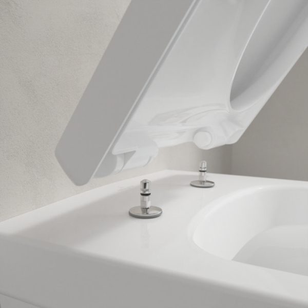Villeroy and Boch Architectura Round Rimless Wall Hung Toilet + Seat - Image 9