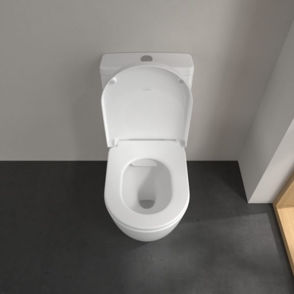 Villeroy and Boch Avento Rimless Close Coupled Toilet (Bottom Entry Water Inlet) + Seat - Image 6