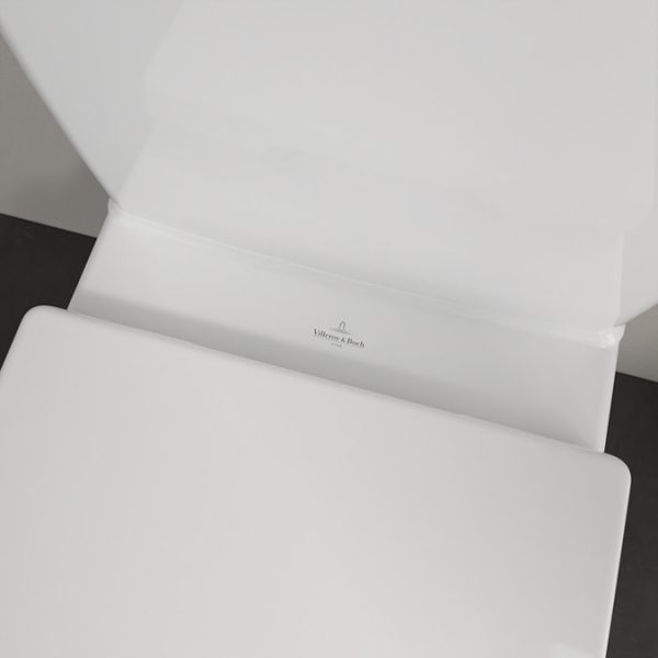 Villeroy and Boch Avento Rimless Close Coupled Toilet (Bottom Entry Water Inlet) + Seat - Image 9