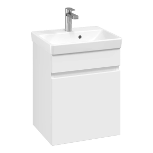 Villeroy and Boch Arto Satin White 450mm Wall Hung 1 Drawer Vanity Unit