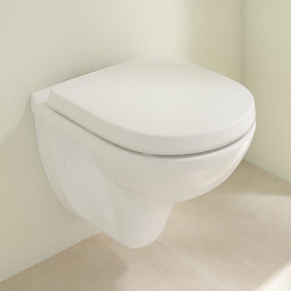 Villeroy and Boch O.novo Compact Wall Hung Toilet + Soft Close Seat - Image 2