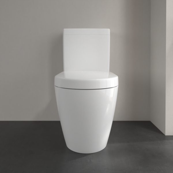 Villeroy and Boch Subway 2.0 DirectFlush Rimless BTW Close Coupled Toilet (Side/Rear Entry Water Inlet) + Soft Close Seat - Image 4