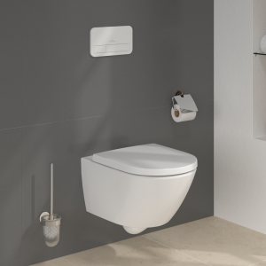 Villeroy & Boch Viconnect Pro 2.0 Toilet Frame with Subway 3.0 Twistflush Wall Mounted Toilet and White Flush Plate