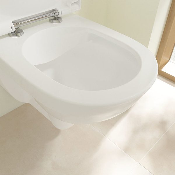 Villeroy and Boch ViCare Rimless Wall Hung Toilet + Soft Close Seat - Image 5