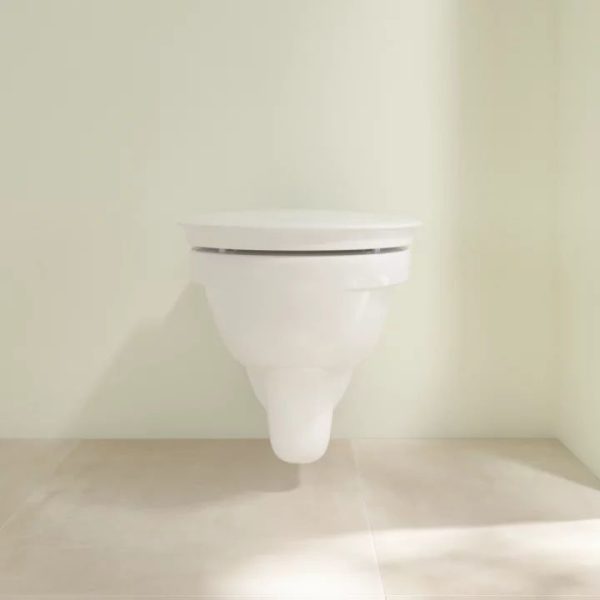 Villeroy and Boch ViCare Rimless Wall Hung Toilet + Soft Close Seat - Image 6