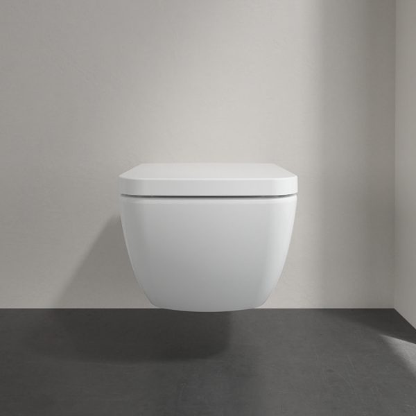 Villeroy and Boch Venticello DirectFlush Rimless Wall Hung Toilet + Soft Close Seat - Image 3