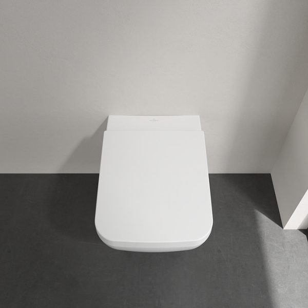 Villeroy and Boch Venticello DirectFlush Rimless Wall Hung Toilet + Soft Close Seat - Image 4