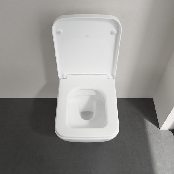 Villeroy and Boch Venticello DirectFlush Rimless Wall Hung Toilet + Soft Close Seat - Image 5