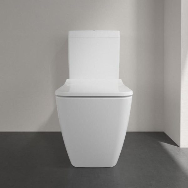 Villeroy and Boch Venticello DirectFlush Rimless BTW Close Coupled Toilet (Bottom Entry Water Inlet) + Soft Close Seat - Image 4