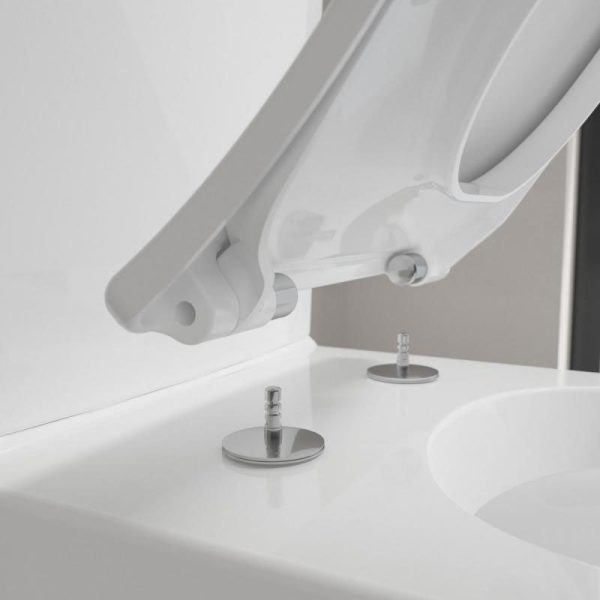 Villeroy and Boch Venticello DirectFlush Rimless BTW Close Coupled Toilet (Bottom Entry Water Inlet) + Soft Close Seat - Image 7