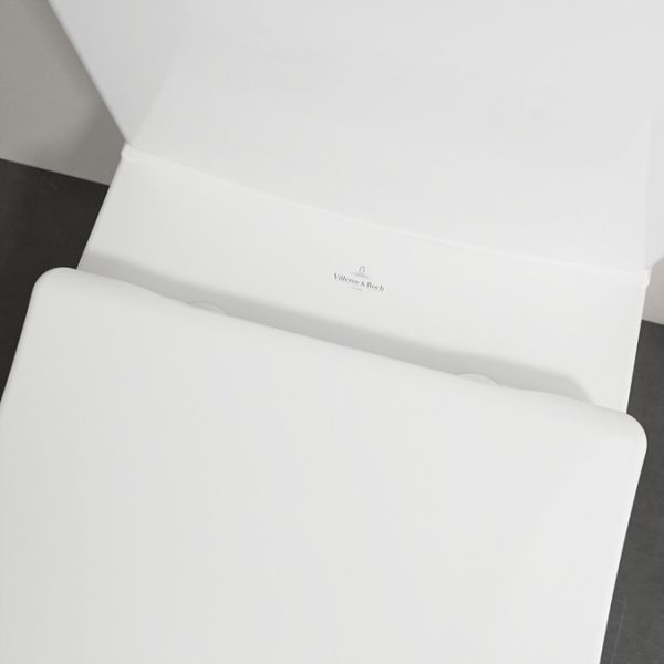 Villeroy and Boch Venticello DirectFlush Rimless BTW Close Coupled Toilet (Bottom Entry Water Inlet) + Soft Close Seat - Image 2