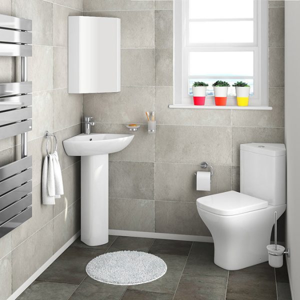 Venice Modern Corner Toilet + Soft Close Seat - Image 4