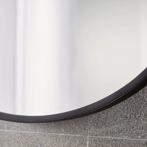 Arezzo Matt Black 500 x 800mm Capsule Mirror - Image 8