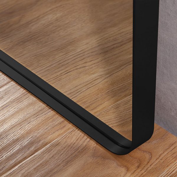 Venice Black Frame 1500 x 500mm Rectangular Mirror - Image 2