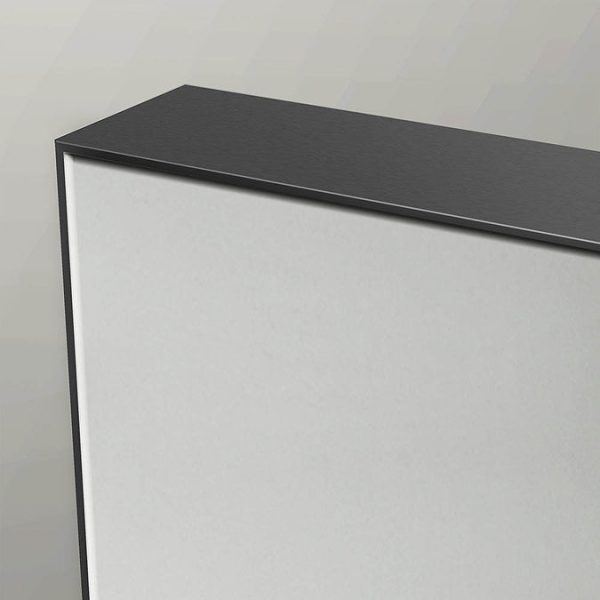 Venice Black Frame 600 x 800mm Rectangular Mirror - Image 2