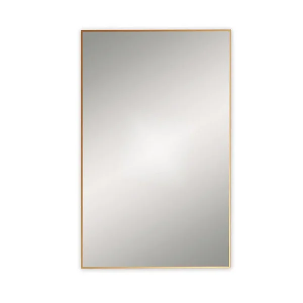 Venice Brushed Brass 400 x 700mm Rectangular Mirror