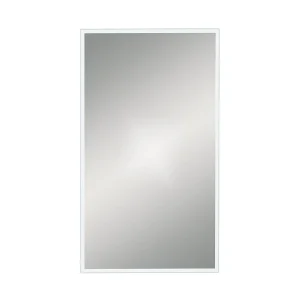 Venice White 400 x 700mm Rectangular Mirror