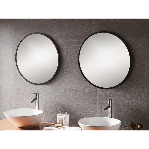 Venice Black 600mm Round Mirror - Image 4