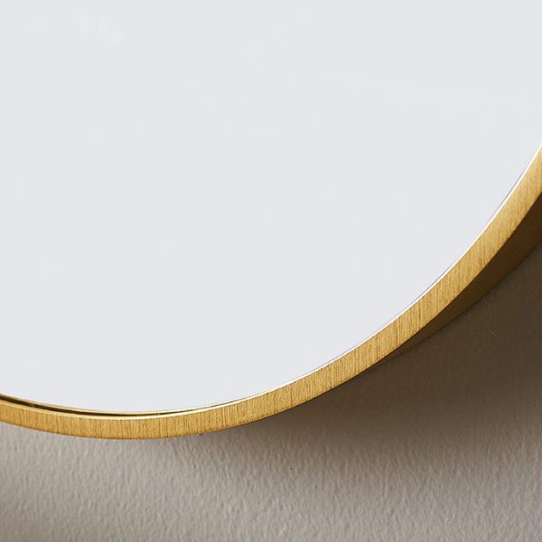 Venice Brushed Brass 800mm Round Mirror - Image 3