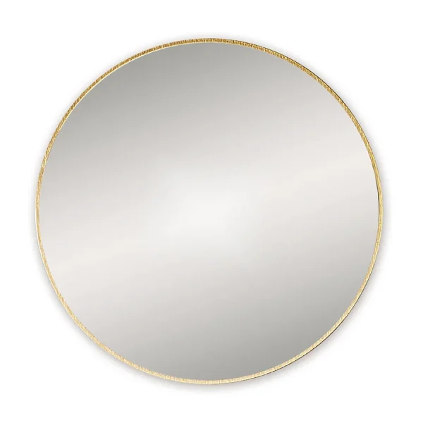 Venice Brushed Brass 800mm Round Mirror