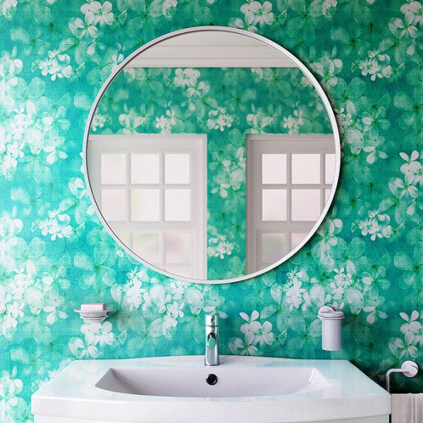 Venice White 800mm Round Mirror - Image 2