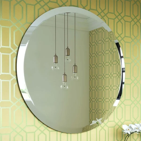 Venice 600mm Round Bevelled Mirror