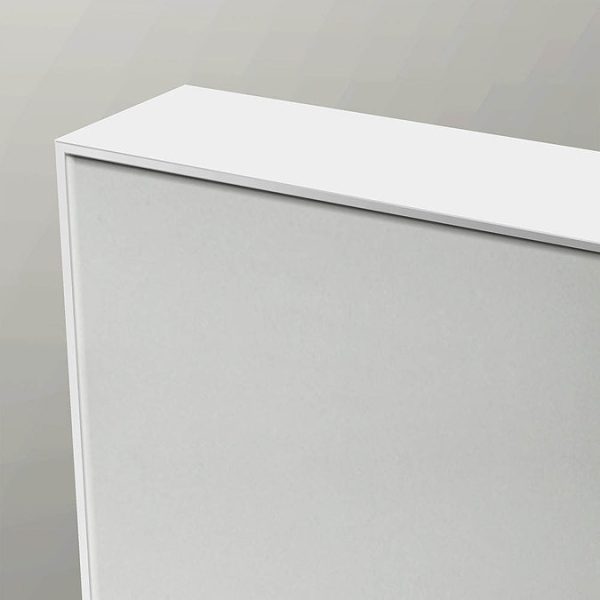 Venice White Frame 1000 x 700mm Rectangular Mirror - Image 2