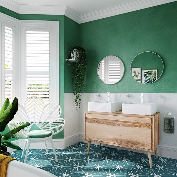 Venice White Frame 750mm Round Mirror - Image 2