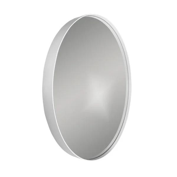 Venice White Frame 750mm Round Mirror